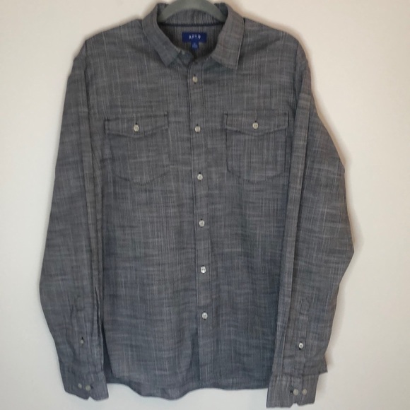 Apt. 9 Other - Apt 9 Mens Button Down Long Sleeve Shirt SZ XL